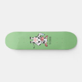 Skateboard Bonne vache avec dessin animé de biberon (Horz)