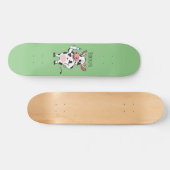 Skateboard Bonne vache avec dessin animé de biberon (Horz)