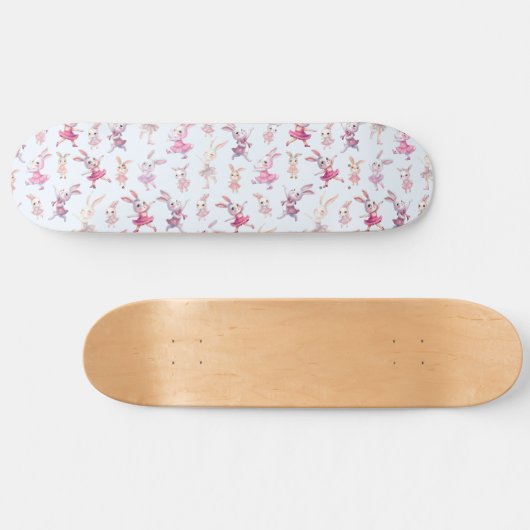 Skateboard Bonnets roses mignons Motif dansant (Horz)