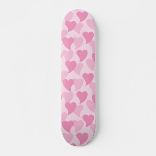 Skateboard Bons Coeurs Motif sans couture (Devant)