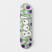Skateboard Boo Letter violet brillant Monster Eyeballs (Recto)
