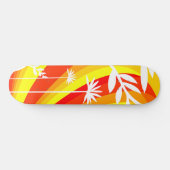 Skateboard Botanique jaune et orange (Horz)