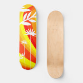 Skateboard Botanique jaune et orange (Recto)
