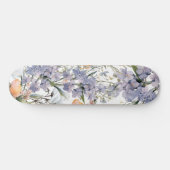 Skateboard Botanique pastel couleurs fleur sauvage été fleuri (Horz)