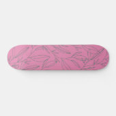 Skateboard Botanique rose et verte (Horz)