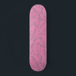 Skateboard Botanique rose et verte<br><div class="desc">Le pop parfait de rose et botanique sur ce skateboard ludique.</div>