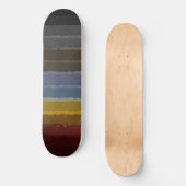 Skateboard Bouche D'Aquarelle Sale De Couleur Pop D'Art Abstr (Recto)