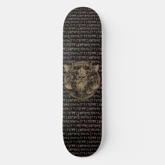Skateboard Bouclier de l'axe des guerriers des Runes viking (Recto)