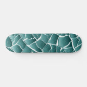 Skateboard Boue séchée fissurée - Vert Turquoise (Horz)