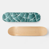Skateboard Boue séchée fissurée - Vert Turquoise (Horz)