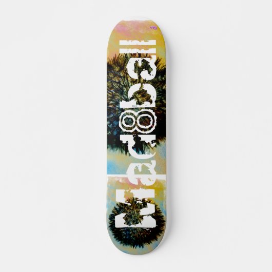 Skateboard boule 8 folle (Devant)