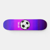 Skateboard Boule de football; Violet bleu vibrant et Magenta (Horz)