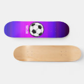 Skateboard Boule de football; Violet bleu vibrant et Magenta (Horz)