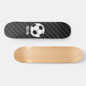 Skateboard Boule de soccer; Gris Noir & Sombre (Horz)