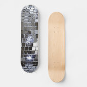 Skateboard Boule Disco Argent (Recto)