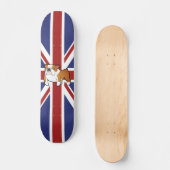 Skateboard Bouledogue de l'anglais de bande dessinée d'Union (Recto)