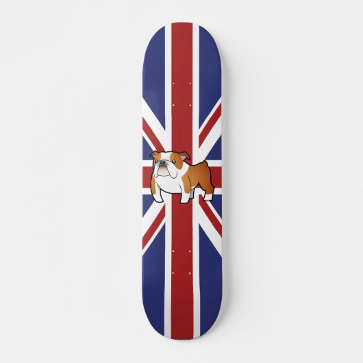 Skateboard Bouledogue de l'anglais de bande dessinée d'Union (Devant)