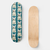 Skateboard Bouledogue Français Crème (Recto)