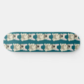 Skateboard Bouledogue Français Crème (Horz)