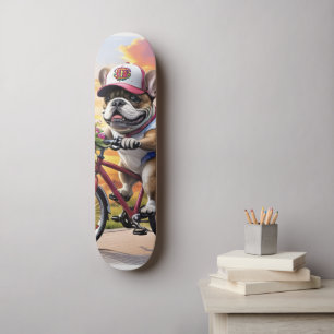 Skateboard Bouledogue français vélo French Bulldog