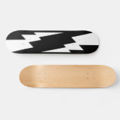 Skateboard Boulon éclair blanc (Horz)