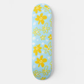 Skateboard Bouquet Fleur Daisy Meadow Sky Jaune Blanc (Recto)