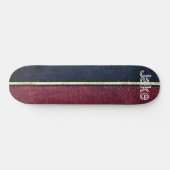 Skateboard Bourgogne Black Gold (Horz)