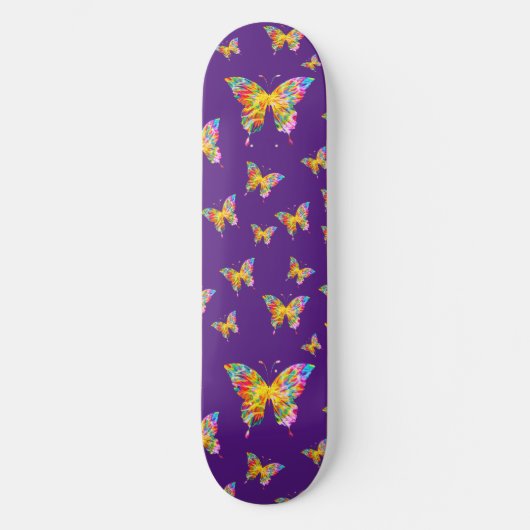 SKATEBOARD BOUTEILLES COLORÉES ABSTRAITES (Recto)