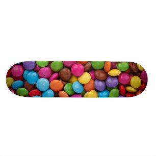 Skateboard Boutons colorés de chocolat