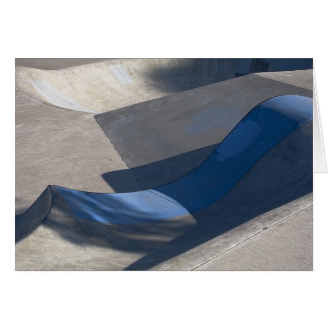 Skateboard Bowl Blank-kaart (Voorkant Horizontaal)