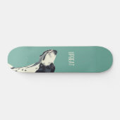Skateboard Boxe noire et blanche (Horz)