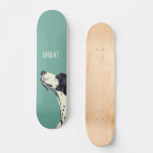 Skateboard Boxe noire et blanche (Recto)