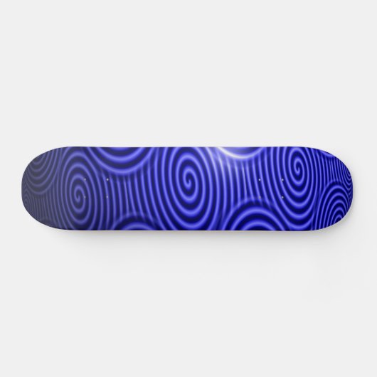 Skateboard Bracelet brillant fin ligne bleue (Horz)