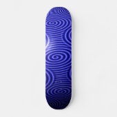 Skateboard Bracelet brillant fin ligne bleue (Recto)