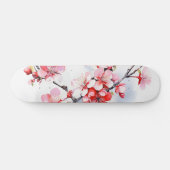 Skateboard Branche de cerise en fleurs (Horz)