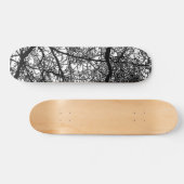 Skateboard Branches d'arbre sur bois (Horz)