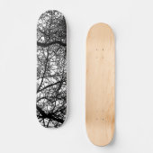 Skateboard Branches d'arbre sur bois (Recto)