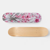 Skateboard Branches et fleurs d'un cerisier (Horz)