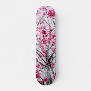 Skateboard Branches et fleurs d'un cerisier