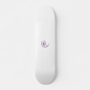 Skateboard Bransoletka z serduszkiem Style, aubergine légère