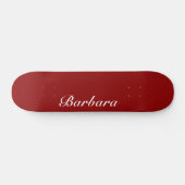 Skateboard Brick Red Nom élégant | Classique tendance (Horz)