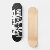 Skateboard Bride ; Gris noir et gris foncé (Recto)
