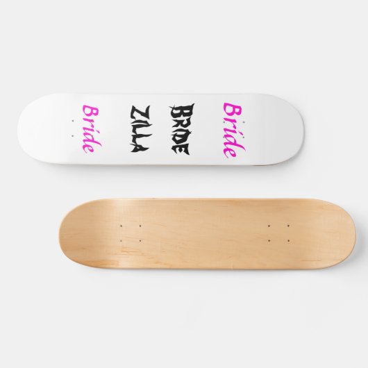 Skateboard Bridezilla Bride (Horz)
