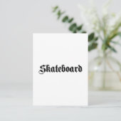 Skateboard Briefkaart (Staand voorkant)