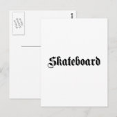 Skateboard Briefkaart (Voorkant / Achterkant)