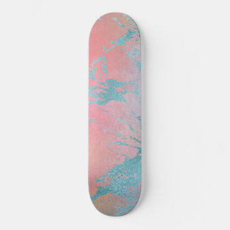 Skateboard Bright Apricot Blue Foil skboard