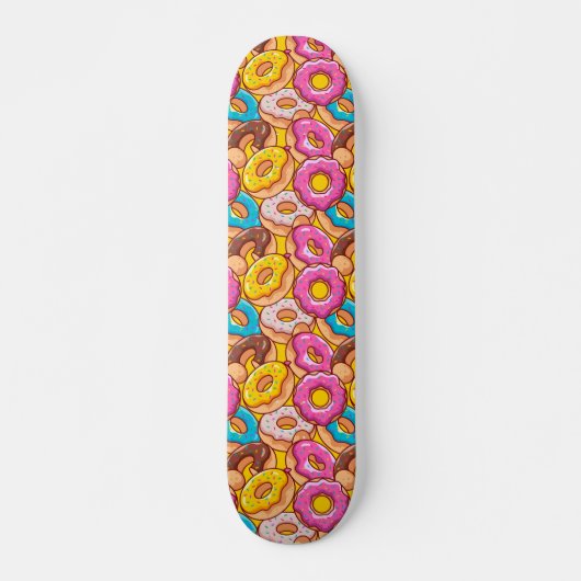 Skateboard Bright beignets de dessin animé (Devant)