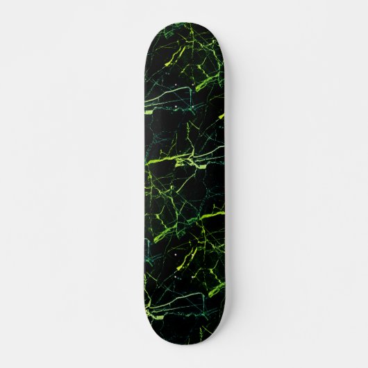 Skateboard Bright Green Marble (Devant)