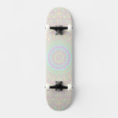 Skateboard Bright Pastel Boho Hippie Quirky Abstrait Mandala (Recto)