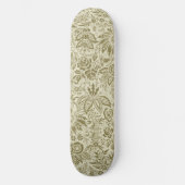 Skateboard Broderie botanique papier peint toile florale moti (Recto)